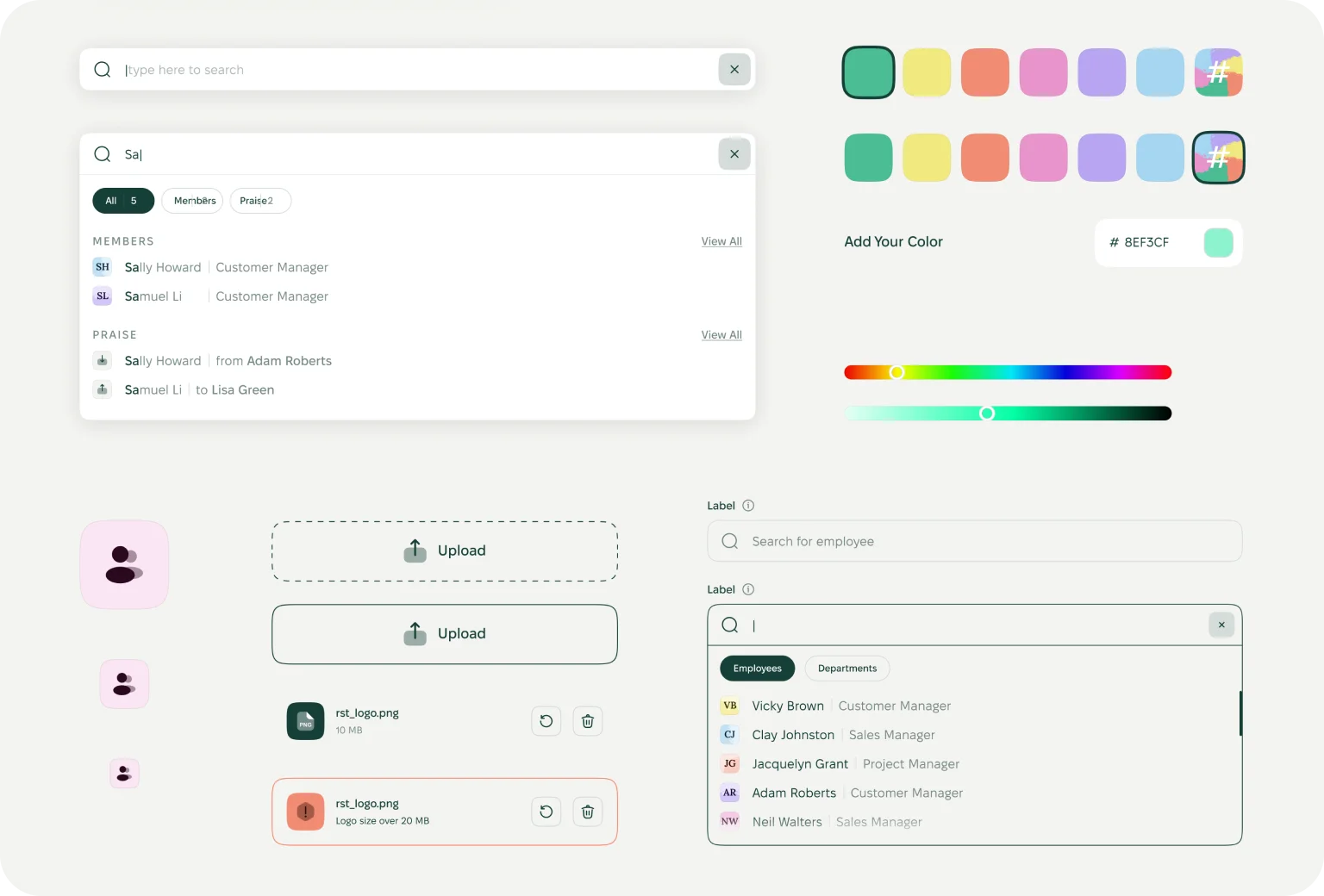 We review design components to brush up on the user interface