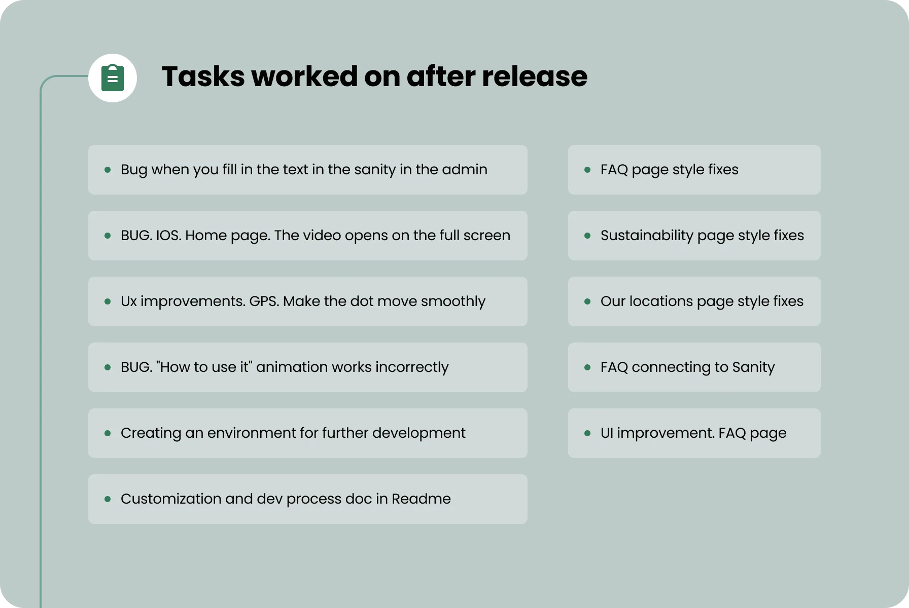 Felyx website support after release