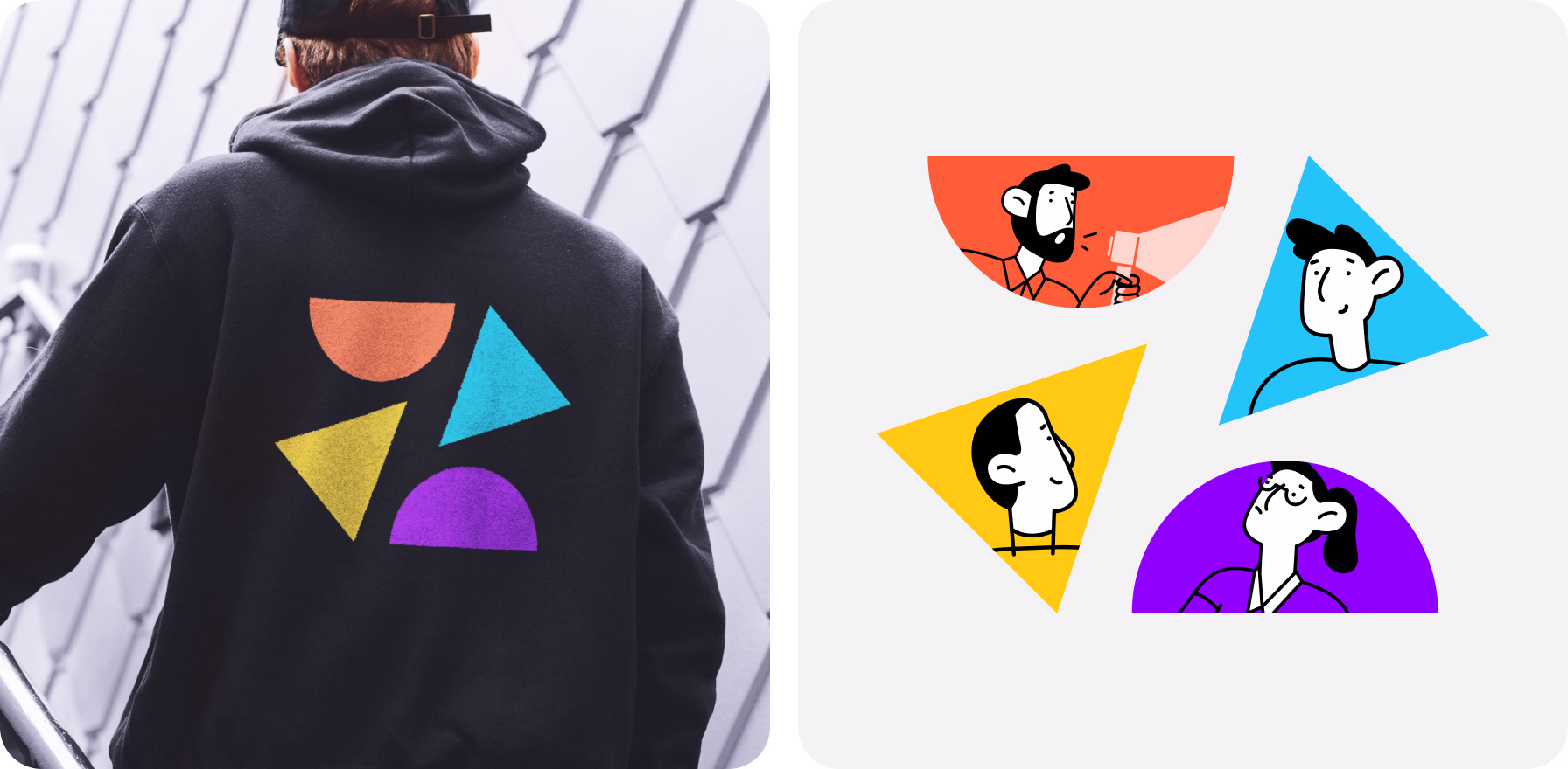 logotype design with identity elements by Halo Lab